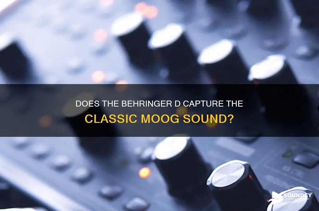 does a beringer d have the classic moog sound