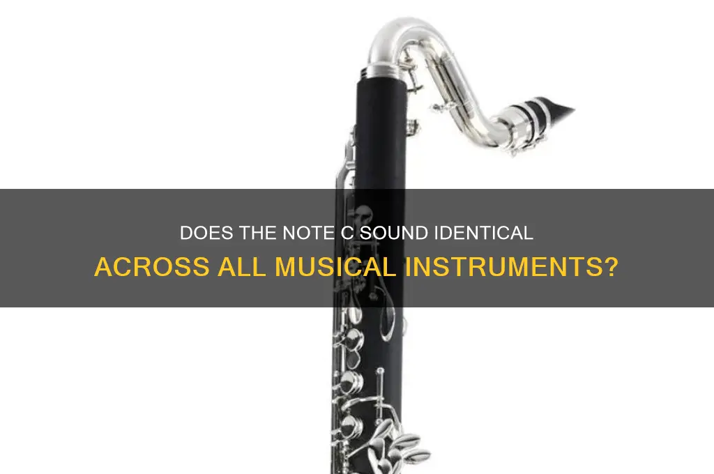 does a c sound the same for all instruments