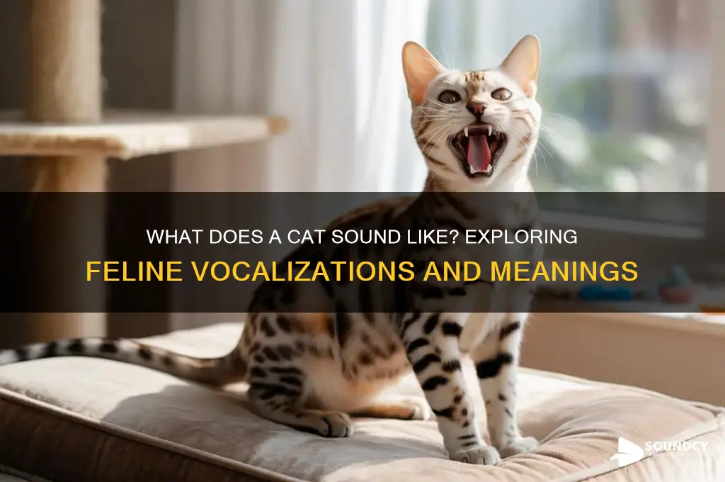 does a cat sound like