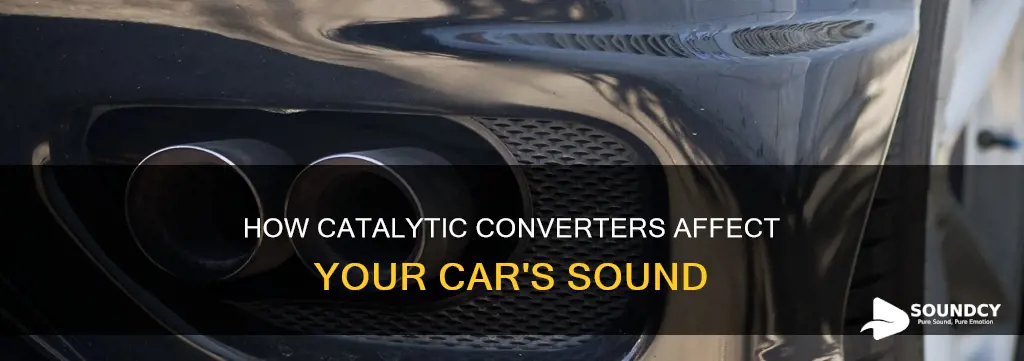 does a catalytic converter affect sound