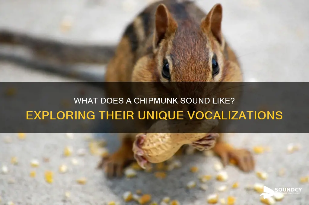 does a chipmunk sound like