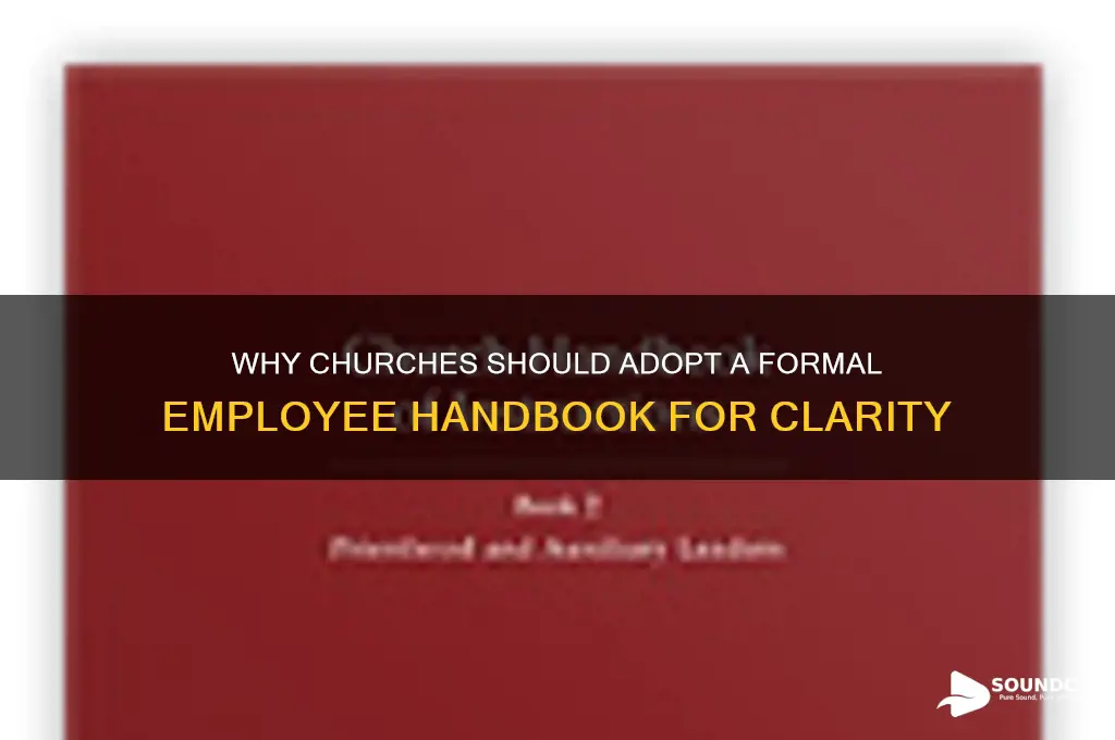 does a church need a legal sounding employee handbook