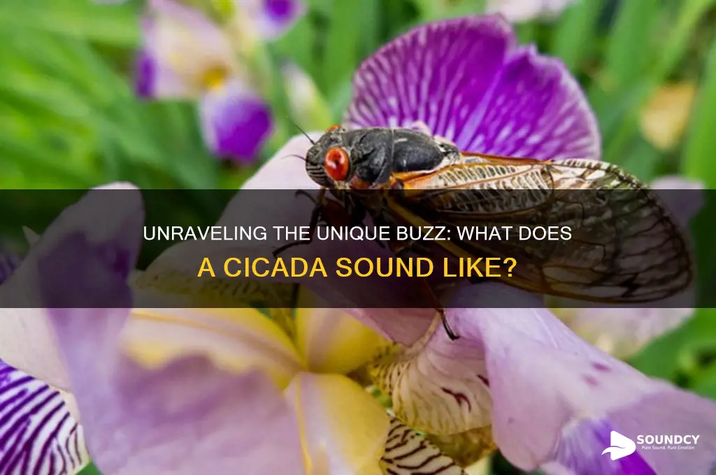 does a cicada sound like