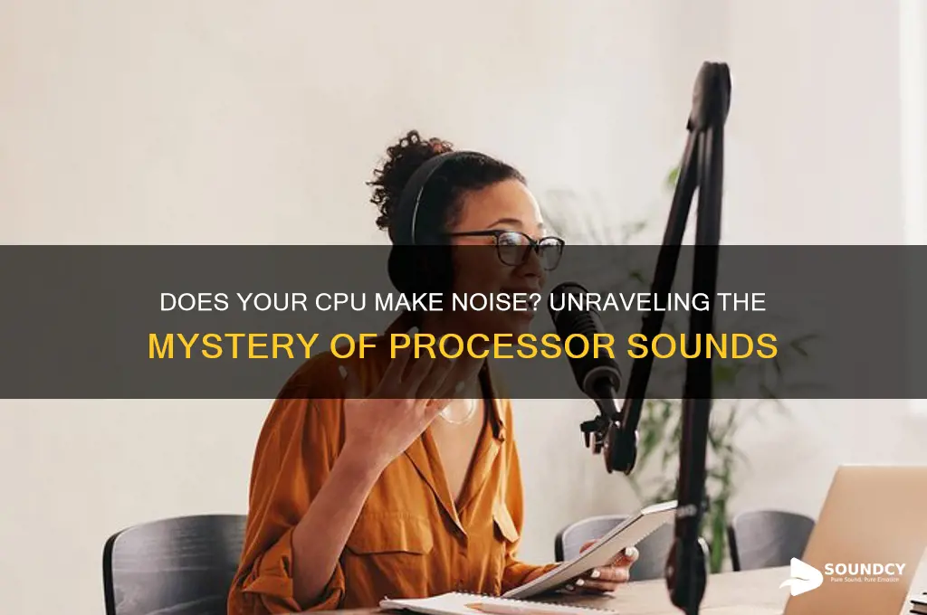 does a cpu make sound