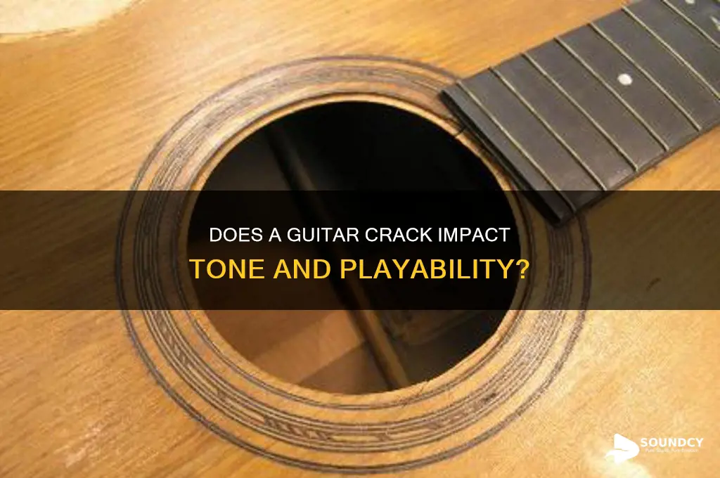 does a crack in a guitar affect the sound