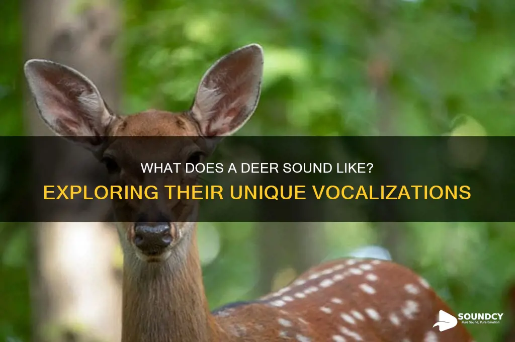 does a deer sound like