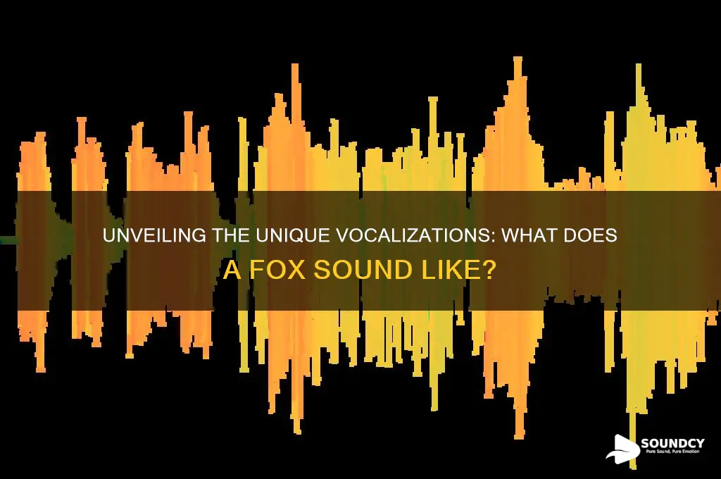 does a fox sound like