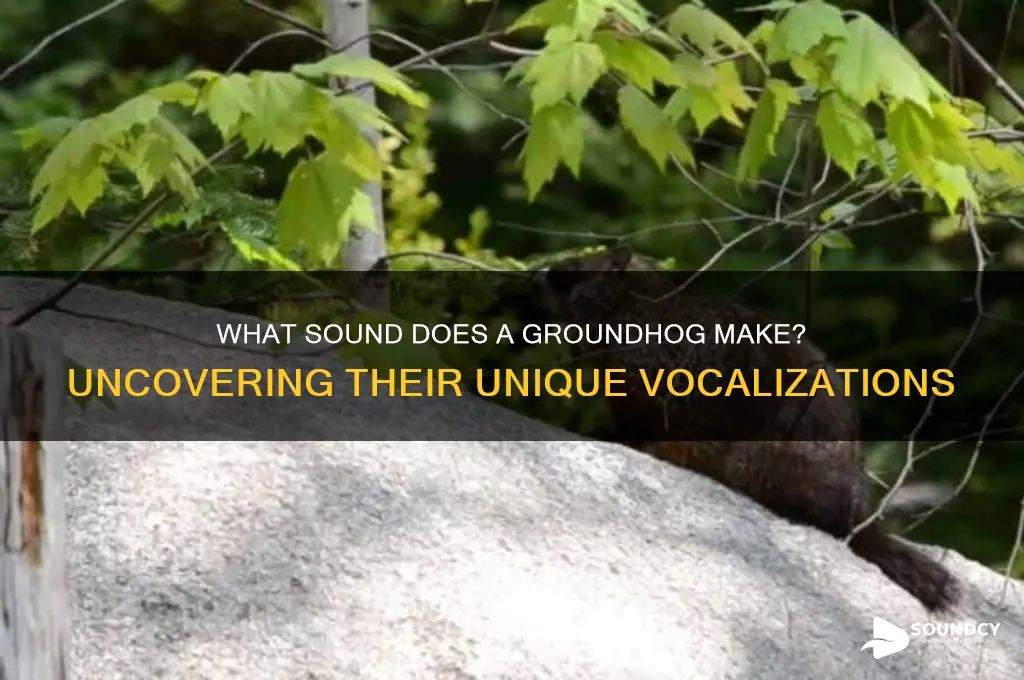 does a groundhog sound like