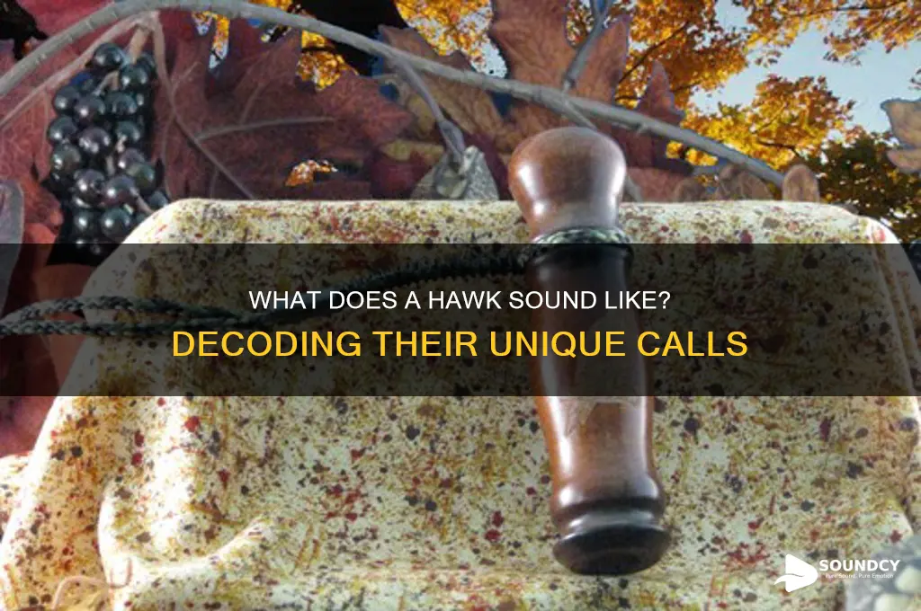 does a hawk sound like