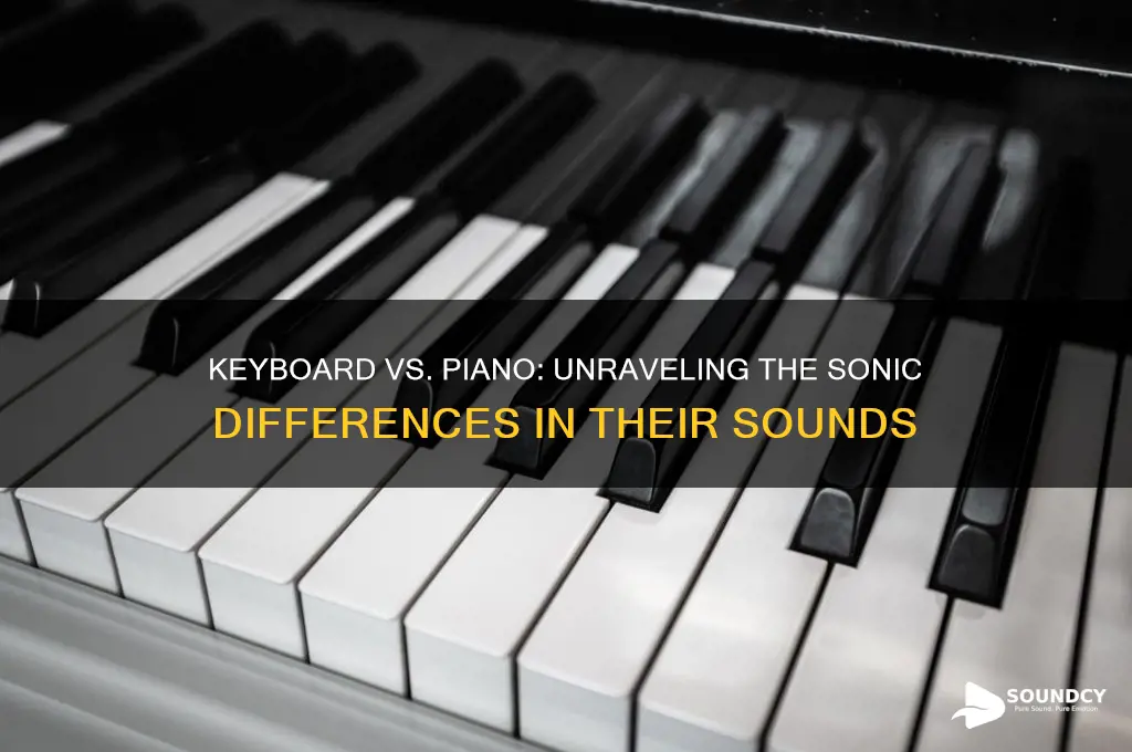 does a keyboard sound the same as a piano