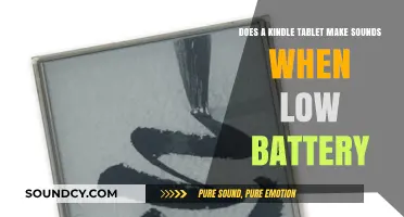 Does Your Kindle Tablet Make Sounds When the Battery is Low?