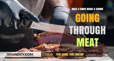 Does a Knife Make a Sound When Cutting Through Meat?