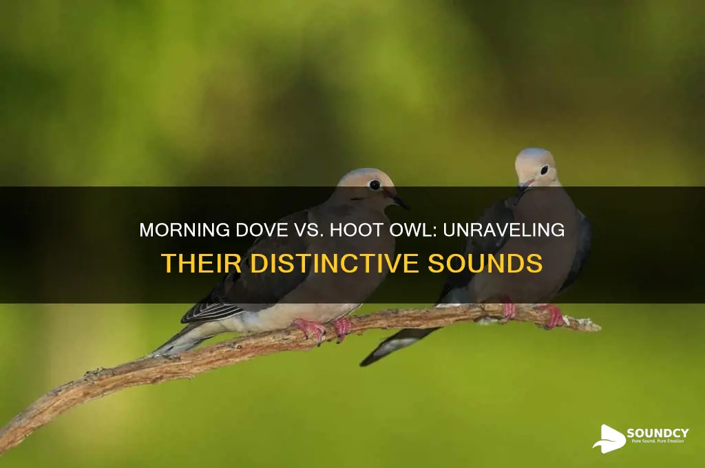 does a morning dove sound like a hoot owl