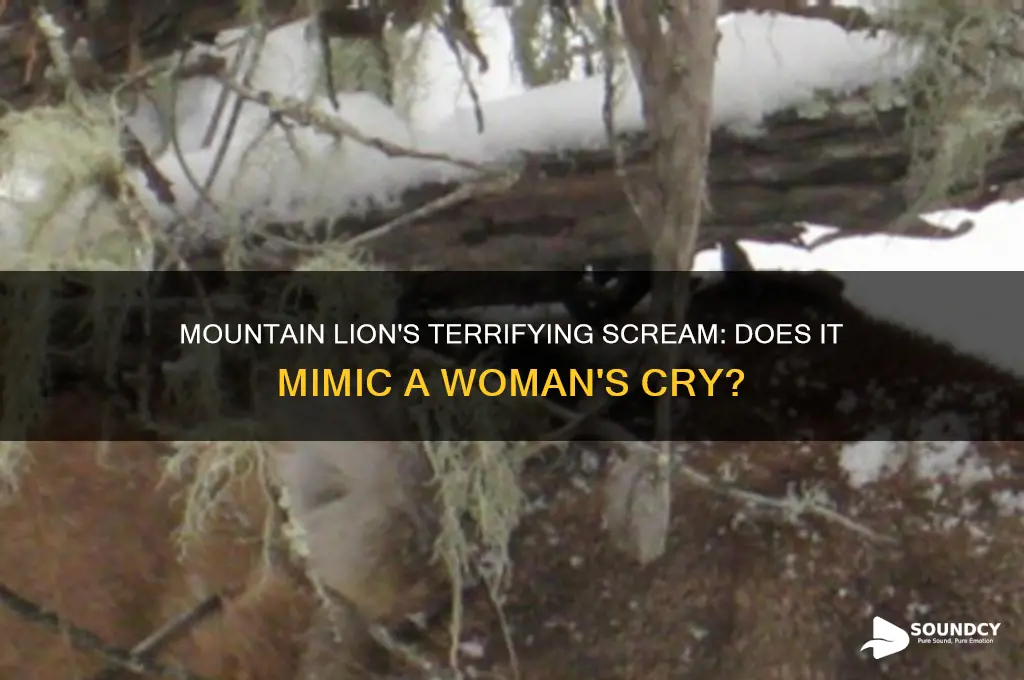 does a mountain lion sound like a woman screaming