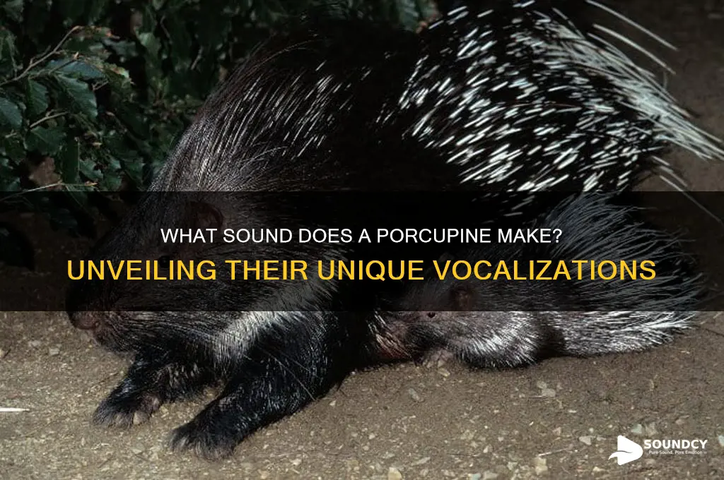 does a porcupine sound like