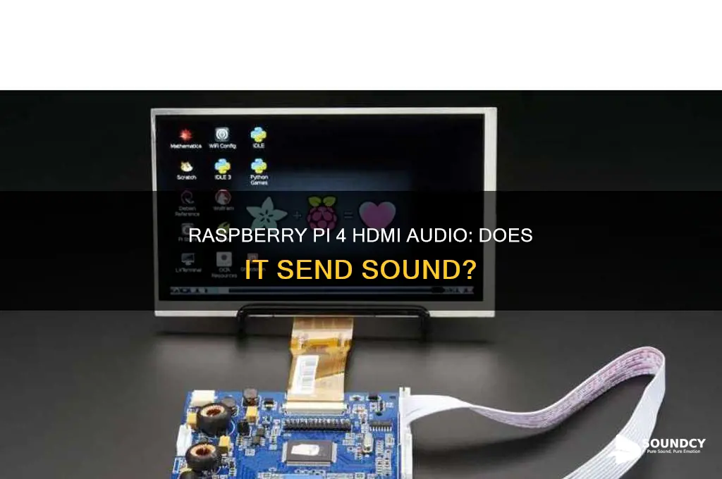 does a raspberry pi 4 send sound on hdmi