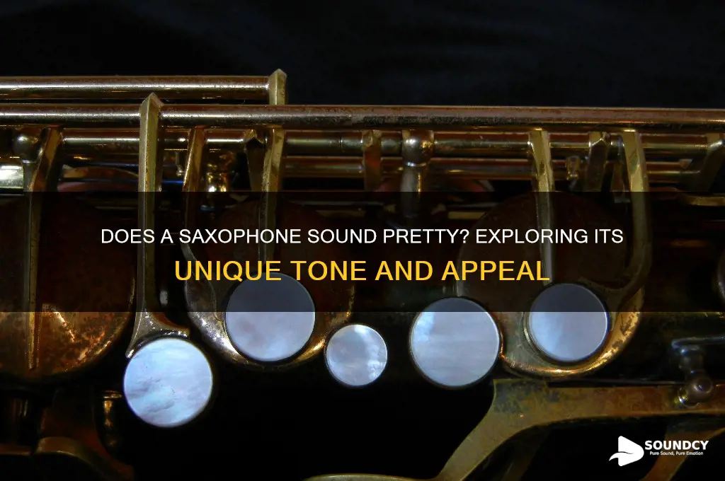does a saxophone sound pretty