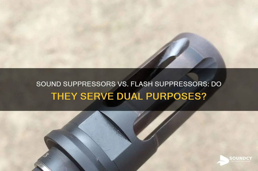 does a sound suppressor act as a flash suppressor