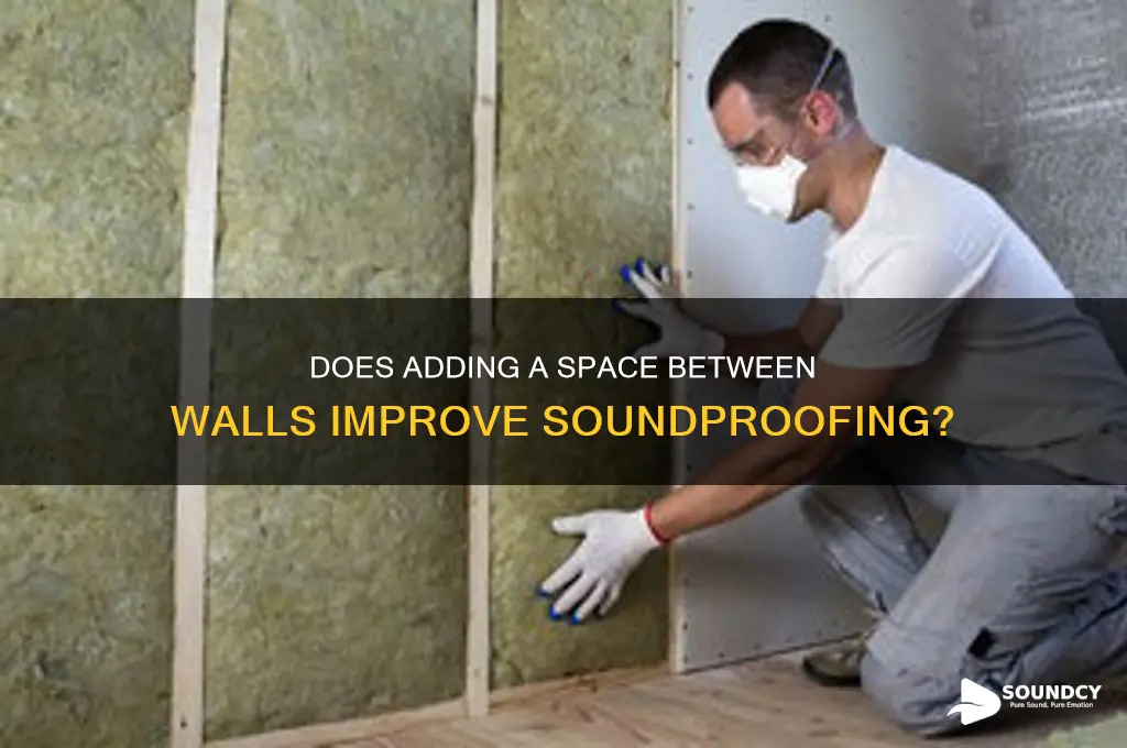 does a space between a wall help with sound