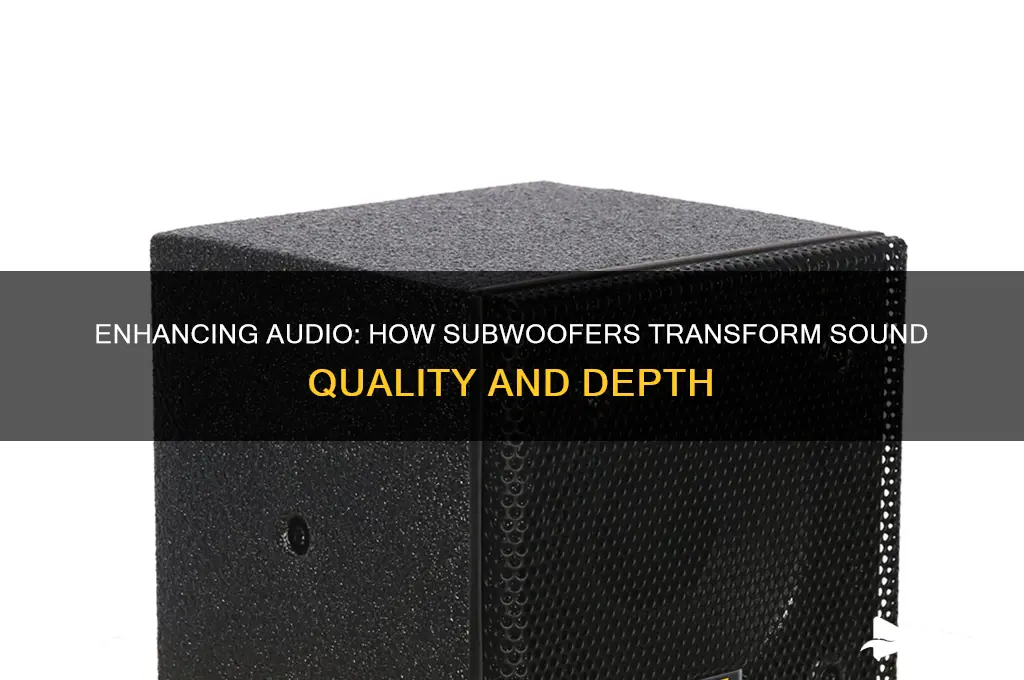 does a subwoofer improve sound