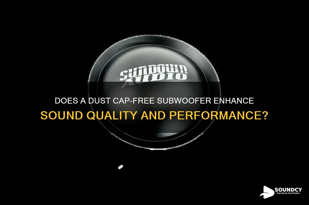 does a subwoofer with no dust cap sound gierrtnt