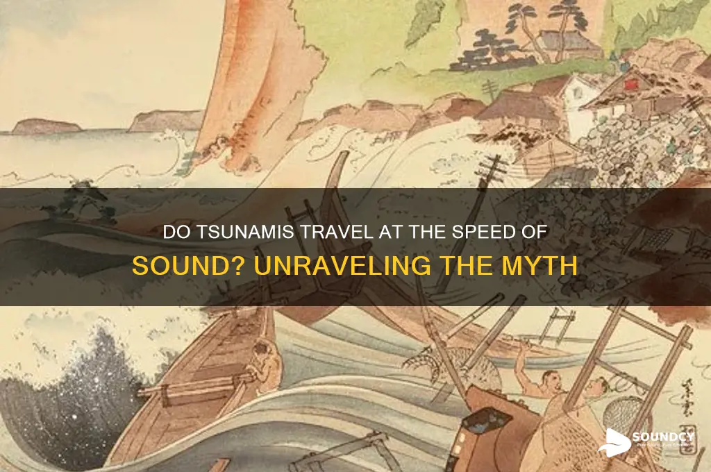 does a tsunami travel at the speed of sound