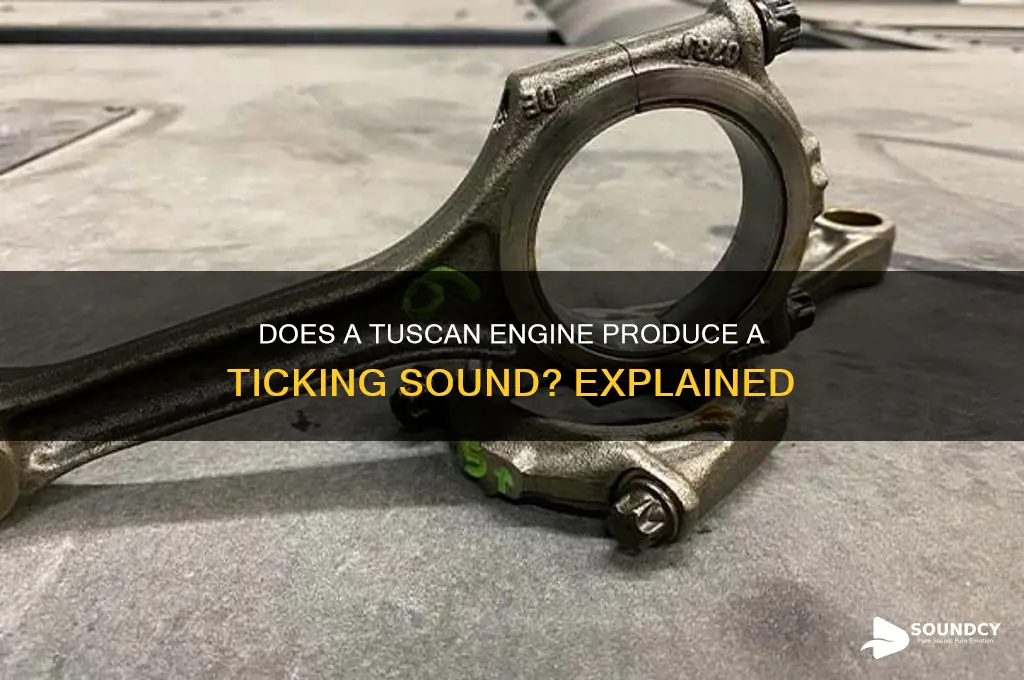 does a tuscan have a ticking sound to engine