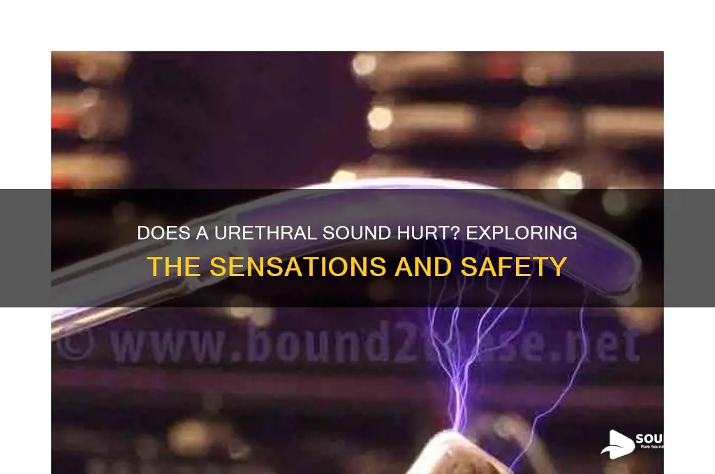 does a urethral sound hurt