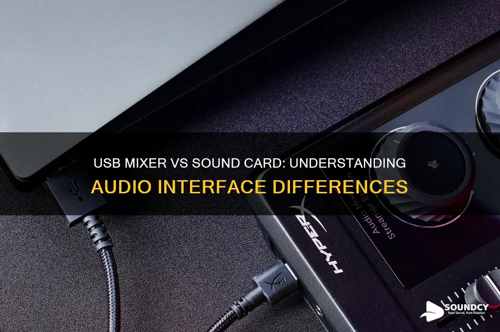 does a usb mixer count as a sound card