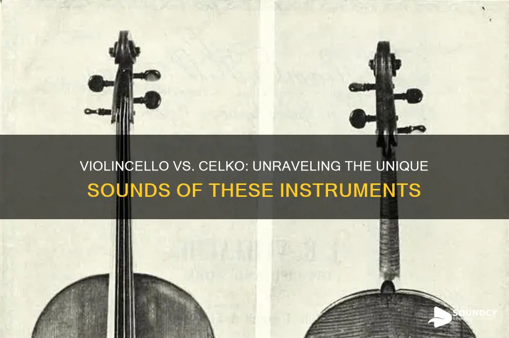 does a violincello sound the same as a celko