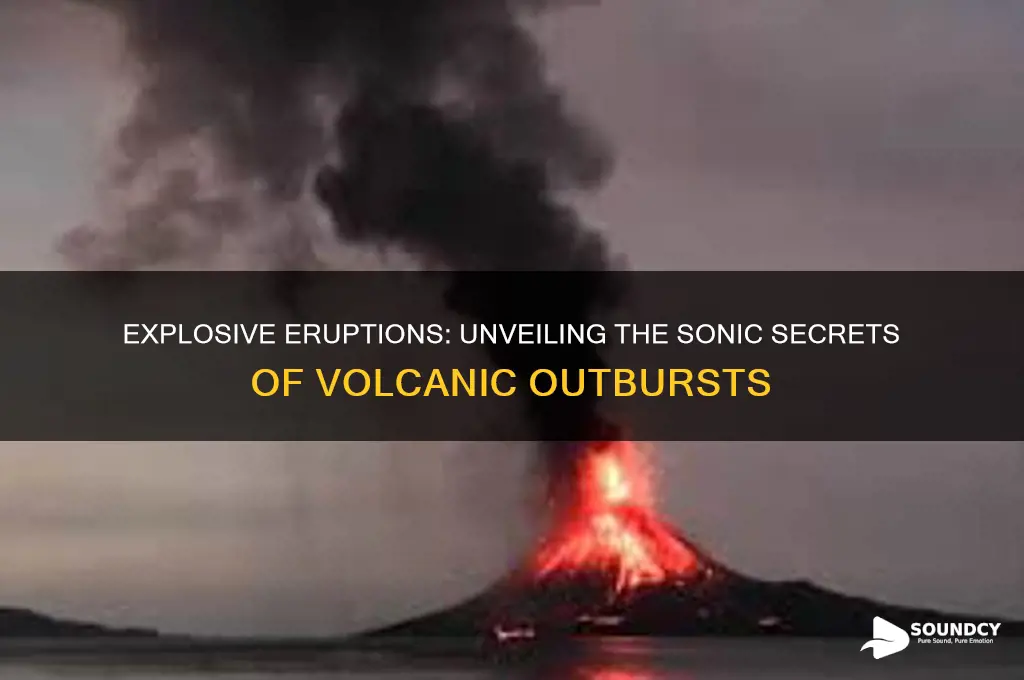 does a volcano make a sound when it erupts