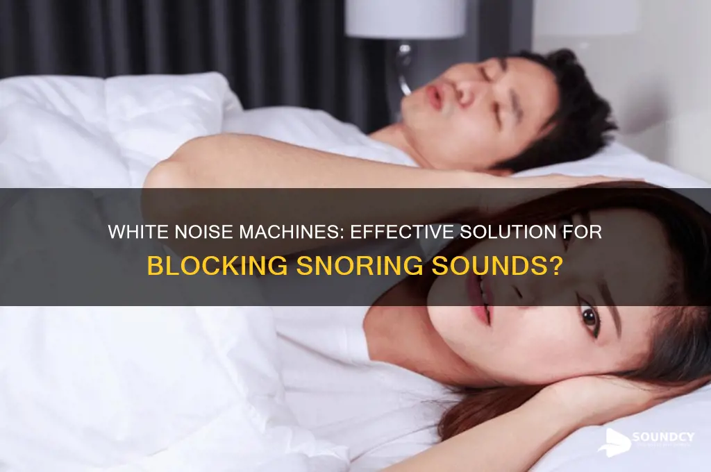 does a white noise machine help with snoring sounds