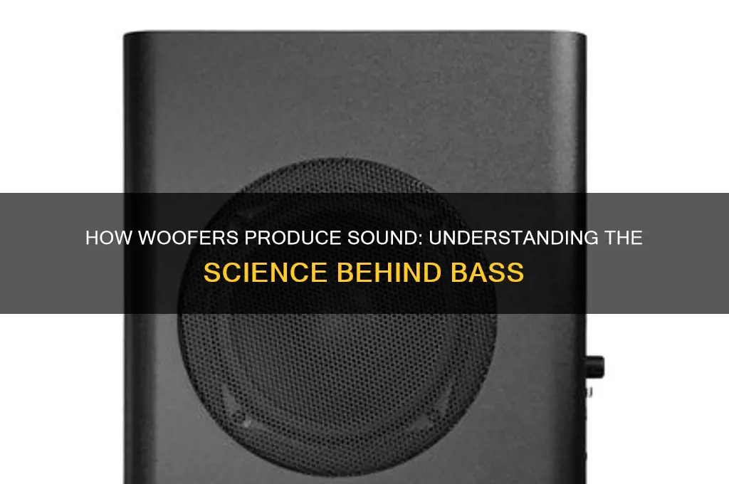 does a woofer make sound