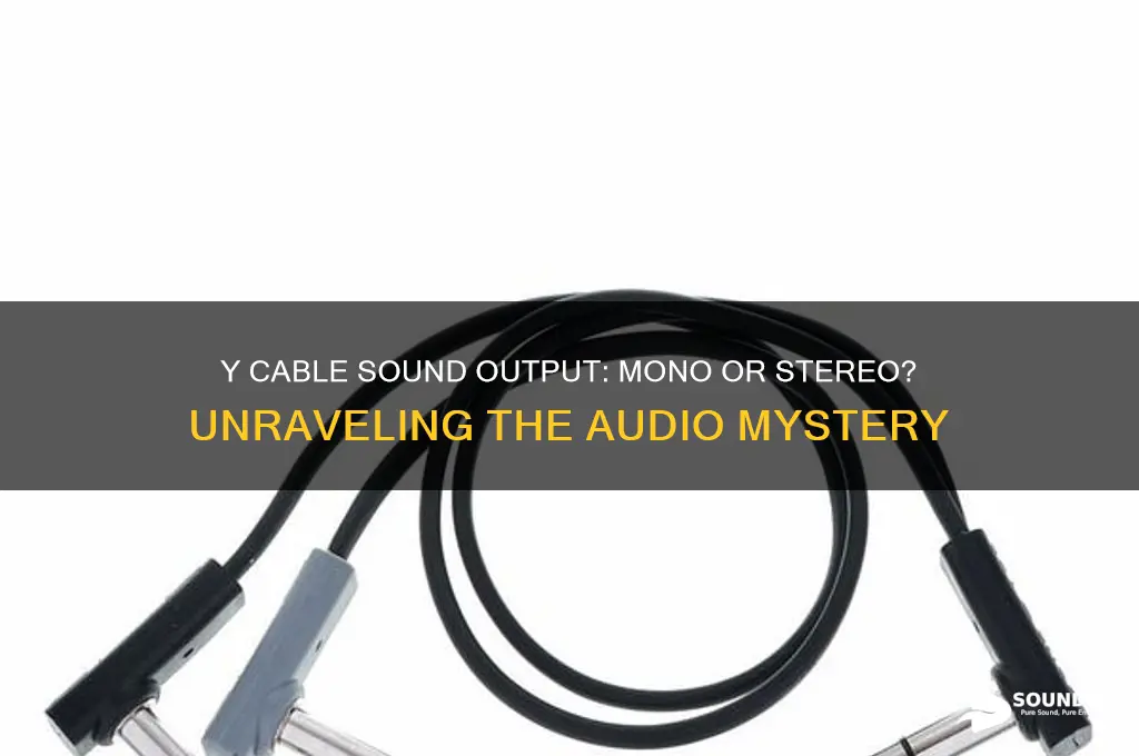 does a y cable deliver mono or stereo sound