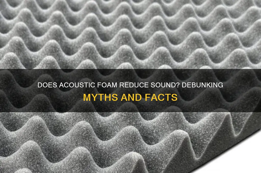 does acoustic foam reduce sound