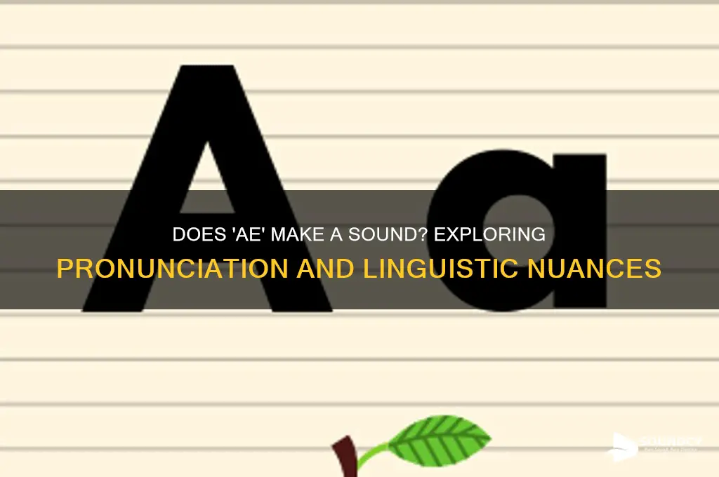does ae make a sound