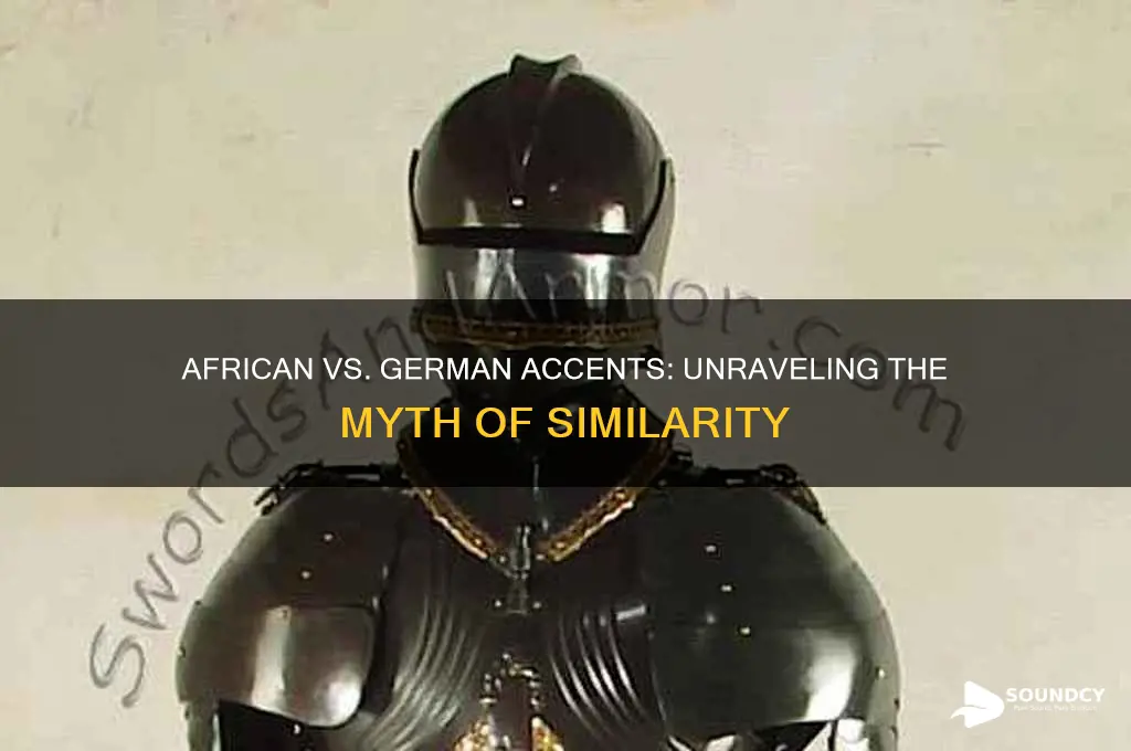 does african accents and german accent sound the same