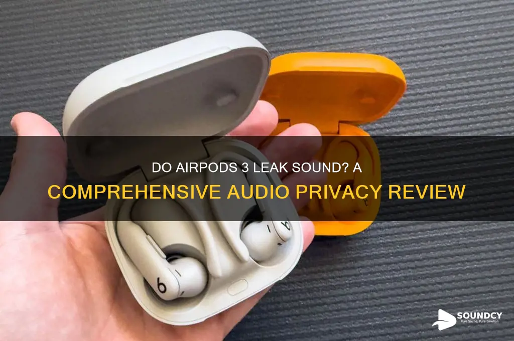 does airpods 3 leak sound
