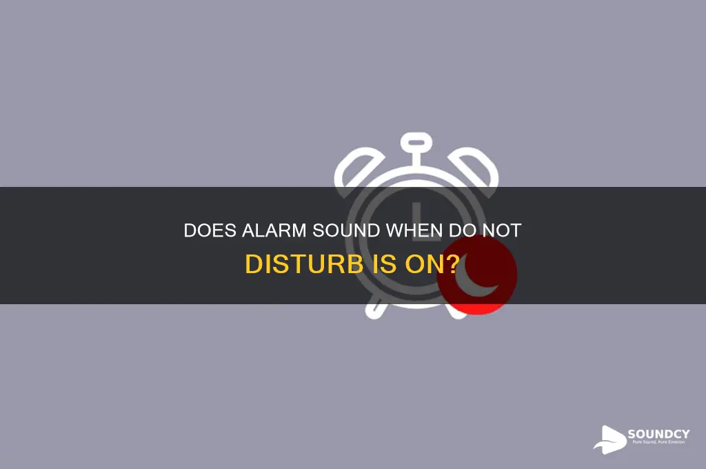 does alarm sound when do not disturb is on