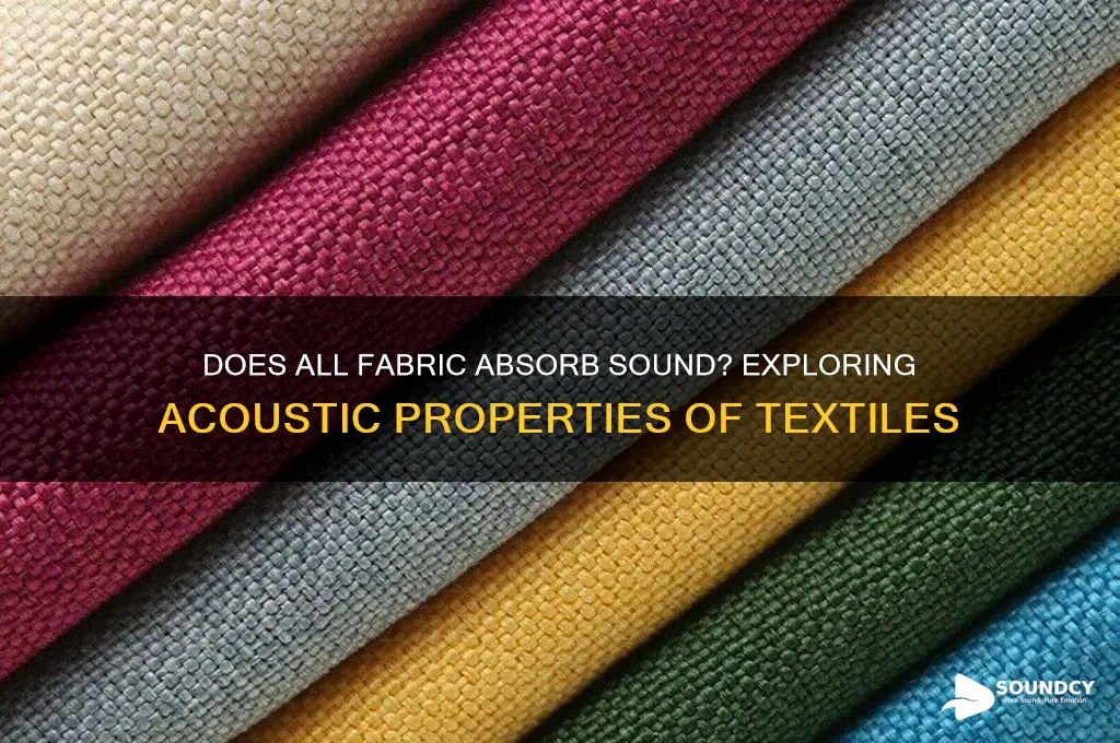 does all fabric absorb sound