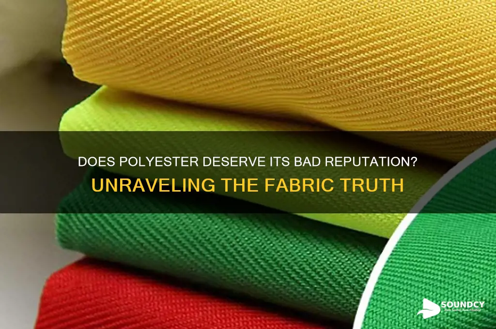 does all polyester sound bad