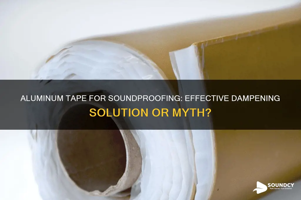 does aluminimum tape dampen sound
