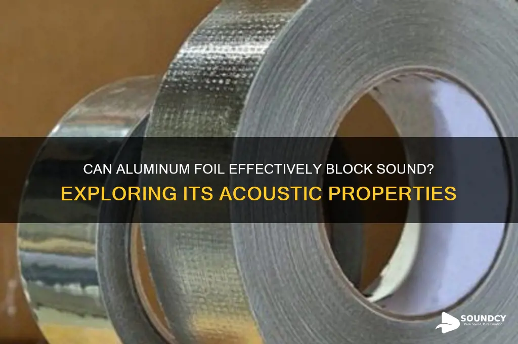 does aluminom foil block sound
