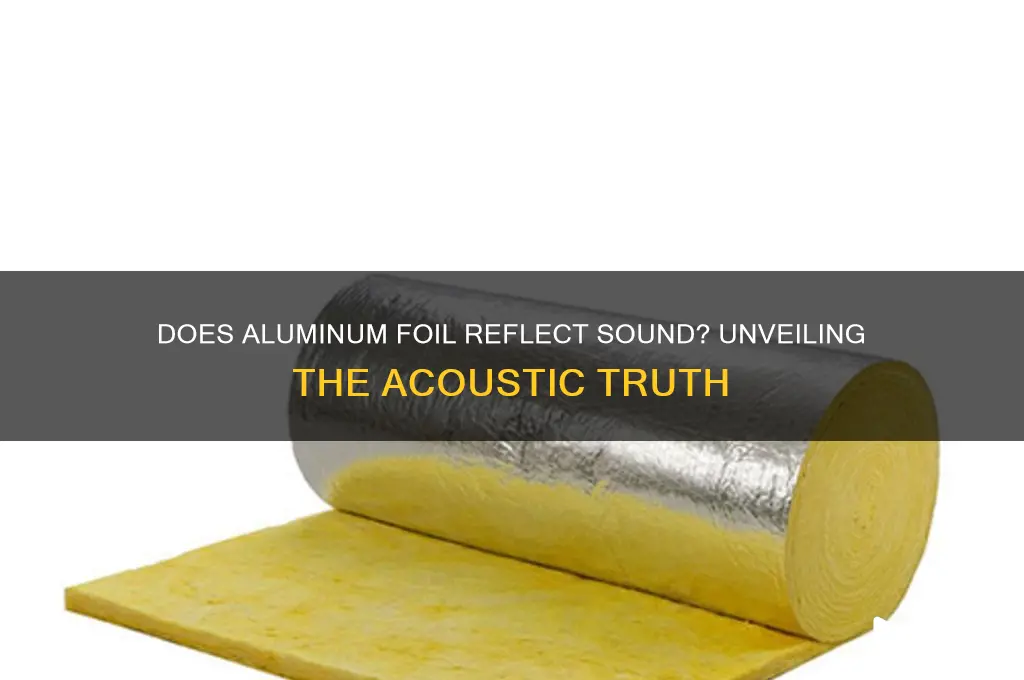 does aluminum foil reflect sound