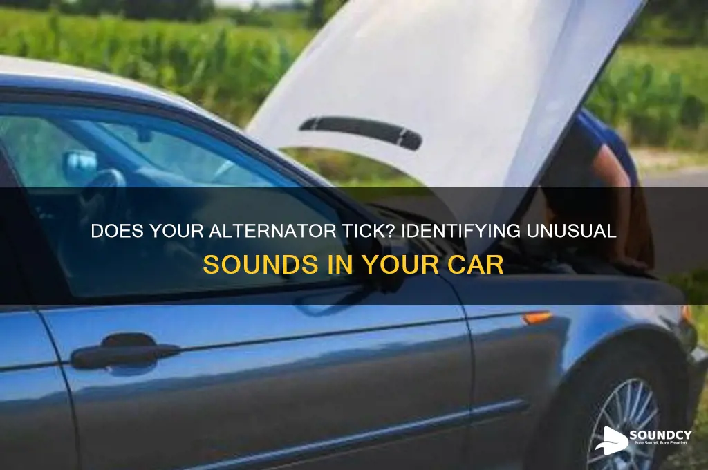 does an alternator have a ticking sound to it