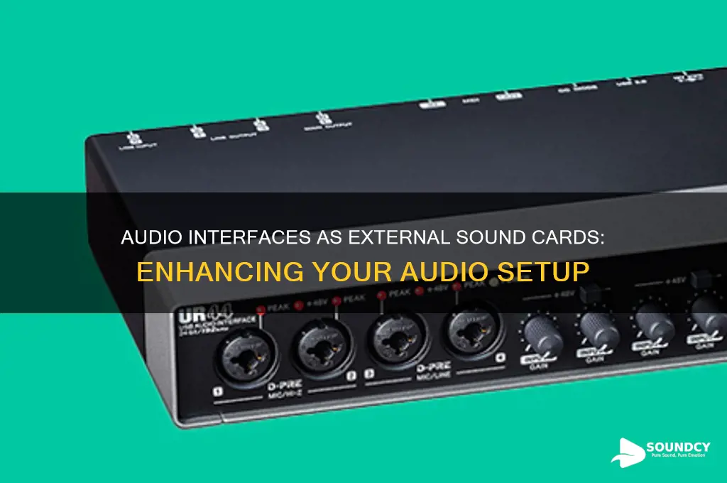does an audio interface become an external sound card