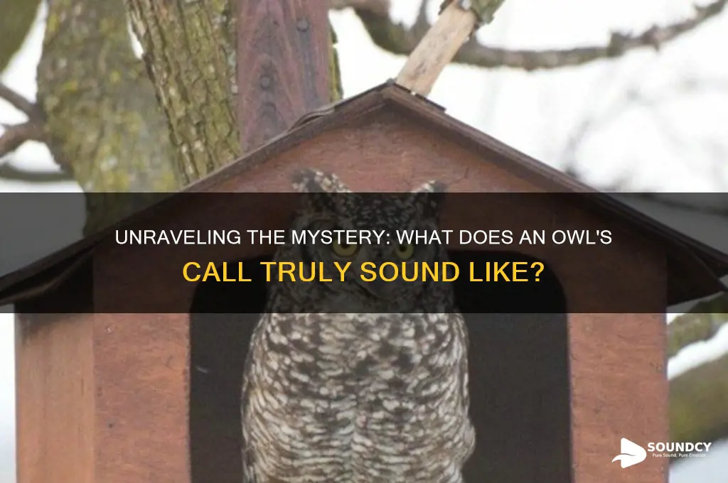 does an owl sound like