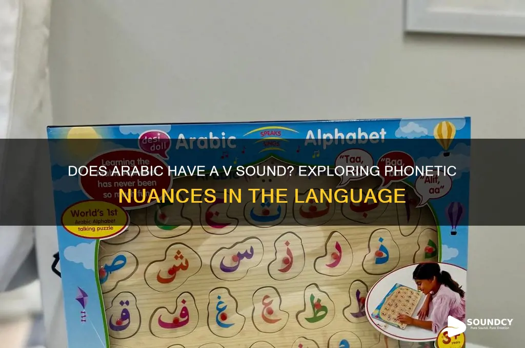 does arabic have v sound