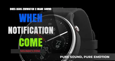 Does the Asus ZenWatch 2 Alert with Sound for Notifications?