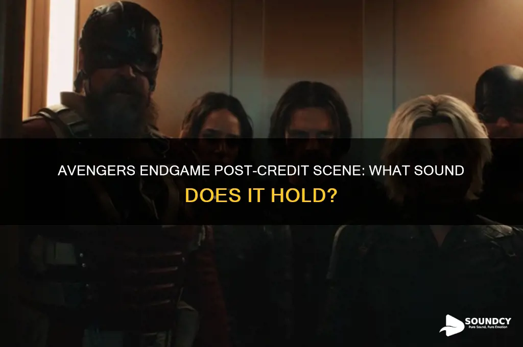 does avengers endgame have a post credit scene sound